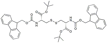 Molecular structure of the compound: (Fmoc-Cys-OtBu)2 (Disulfide bond)