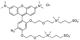 Molecular structure of the compound: CalFluor 555 Azide