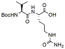 Molecular structure of the compound: Boc-Val-Cit