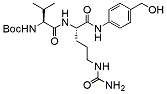 Molecular structure of the compound: Boc-Val-Cit-PAB