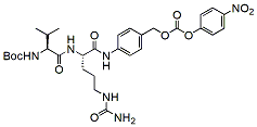 Molecular structure of the compound: Boc-Val-Cit-PAB-PNP