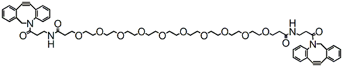 Molecular structure of the compound: DBCO-PEG10-DBCO