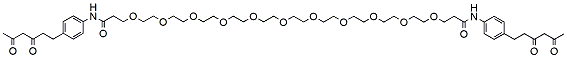 Molecular structure of the compound: Diketone-PEG11-Diketone