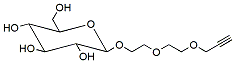Molecular structure of the compound: Propargyl-PEG3-beta-D-glucose