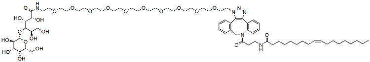 Molecular structure of the compound: LG-PEG10-click-DBCO-Oleic