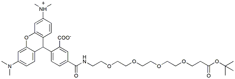 Molecular structure of the compound: TAMRA-PEG4-t-butyl ester
