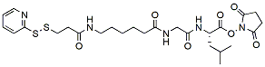 Molecular structure of the compound: SPDP-C6-Gly-Leu-NHS ester
