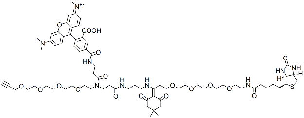 Molecular structure of the compound: Dde TAMRA Biotin Alkyne