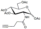 Molecular structure of the compound: N-(4-pentynoyl)-glucosamine-tetraacylated (Ac4GlcAl)