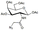 Molecular structure of the compound: N-N-azidoacetylgalactosamine-tetraacylated (Ac4GalNAz)