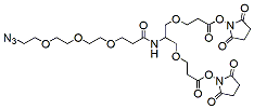 Molecular structure of the compound: 2-(Azido-PEG3-amido)-1,3-bis(NHS Ester)