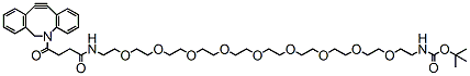 Molecular structure of the compound: DBCO-PEG9-NH-Boc