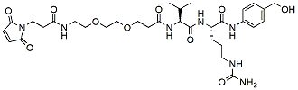 Molecular structure of the compound: Mal-amido-PEG2-Val-Cit-PAB-OH