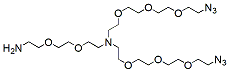 Molecular structure of the compound: N-(Amino-PEG2)-N-bis(PEG3-azide)