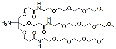 Molecular structure of the compound: Amino-Tri-(m-PEG4-ethoxymethyl)-methane