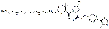 Molecular structure of the compound: (S, R, S)-AHPC-PEG4-amine hydrochloride salt