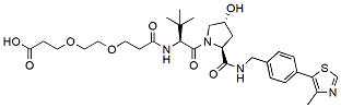 Molecular structure of the compound: (S, R, S)-AHPC-PEG2-acid