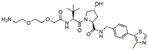 Molecular structure of the compound: (S, R, S)-AHPC-PEG2-amine hydrochloride salt