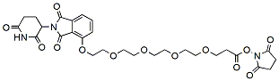 Molecular structure of the compound: Thalidomide-O-PEG4-NHS ester