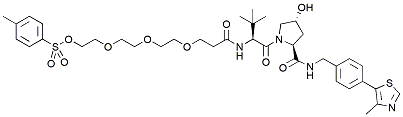 Molecular structure of the compound: (S, R, S)-AHPC-PEG4-tosyl