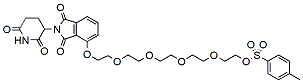 Molecular structure of the compound: Thalidomide-O-PEG5-Tosyl