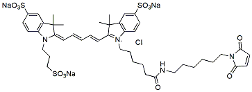 Molecular structure of the compound: Cyanine 650 maleimide