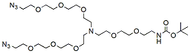 Molecular structure of the compound: N-(Azido-PEG3)-N-(BocNH-PEG2)