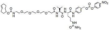 Molecular structure of the compound: TCO-PEG4-Val-Cit-PAB-PNP