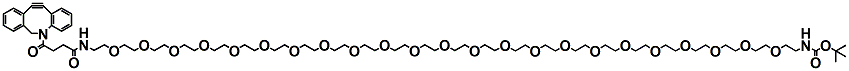 Molecular structure of the compound: DBCO-PEG23-NH-Boc