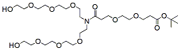 Molecular structure of the compound: N-(t-butyl-PEG2)-N-bis(PEG3-alcohol)