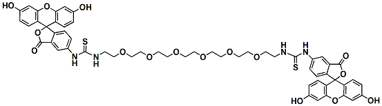 Molecular structure of the compound: Bis-Fluorescein-PEG6