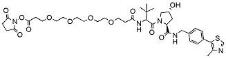Molecular structure of the compound: (S, R, S)-AHPC-PEG4-NHS ester
