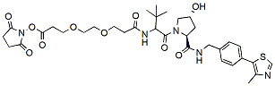 Molecular structure of the compound: (S, R, S)-AHPC-PEG2-NHS ester