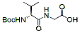 Molecular structure of the compound: Boc-Val-Gly-OH