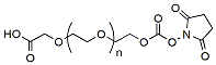 Molecular structure of the compound: Succinimidyl Carbonate-PEG-CH2COOH, MW 2,000