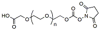 Molecular structure of the compound: Succinimidyl Carbonate-PEG-CH2COOH, MW 5,000