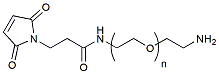 Molecular structure of the compound: Mal-PEG-amine, MW 20,000