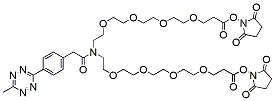 Molecular structure of the compound: Methyltetrazine-amido-N-bis(PEG4-NHS ester)