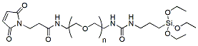 Molecular structure of the compound: MAL-PEG-Silane, MW 5,000