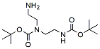 Molecular structure of the compound: tert-Butyl (2-aminoethyl)(2-((tert-butoxycarbonyl)amino)ethyl)carbamate