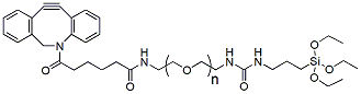 Molecular structure of the compound: DBCO-PEG-Silane, MW 1,000