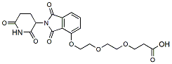 Molecular structure of the compound: Thalidomide-O-PEG2-Acid