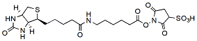 Molecular structure of the compound: Sulfo-NHS-LC-Biotin