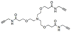Molecular structure of the compound: Tri(propargyl-NHCO-ethyloxyethyl)amine