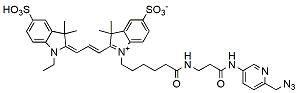 Molecular structure of the compound: Sulfo-Cy3 Picolyl Azide