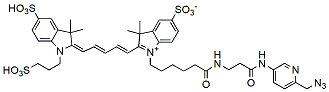 Molecular structure of the compound: Sulfo-Cy5 Picolyl Azide