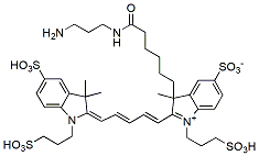 Molecular structure of the compound: BP Fluor 647 Amine