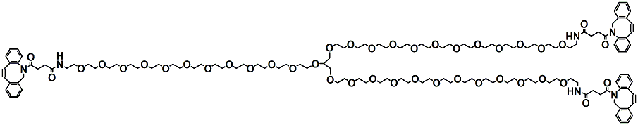 Molecular structure of the compound: Propane-1,2,3-(PEG11-DBCO)