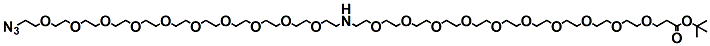 Molecular structure of the compound: N-(Azido-PEG10)-N-PEG10-t-butyl ester