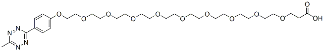 Molecular structure of the compound: Methyltetrazine-PEG9-acid